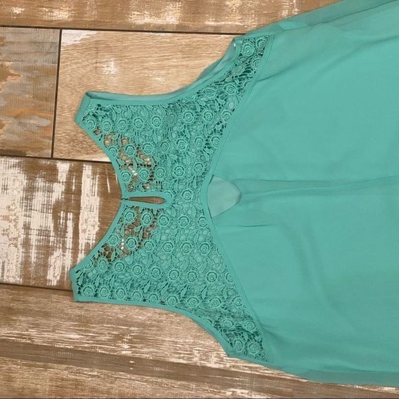 Jodi Kristopher Dress Sleeveless Mint Green Fringe - Picture 7 of 16